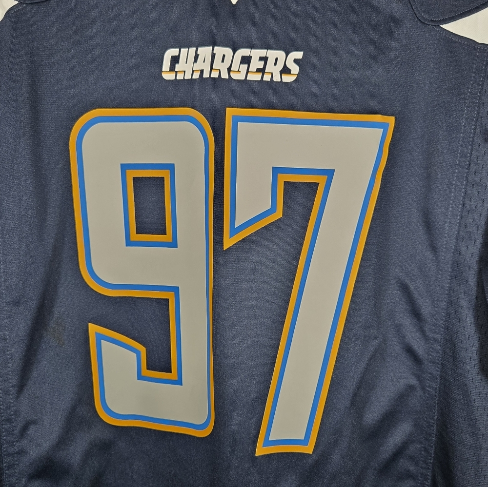 New! Nike NFL Joey Bosa Chargers 97 On Field Navy Jersey Game Day Jersey Medium - Picture 2 of 8